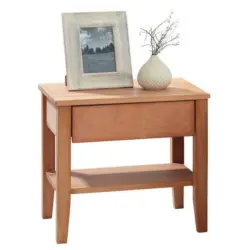 Nachtkästchen in massiv Buche Naturfarben