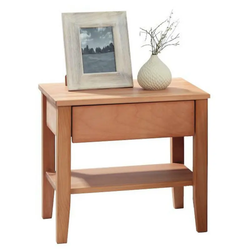 Nachtkästchen in massiv Buche Naturfarben