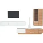 XXXLutz Lauterach - Ihr Möbelhaus bei Bregenz Wohnwand 320/186/55.2 cm in Eichefarben