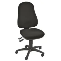 Drehstuhl in Webstoff Schwarz