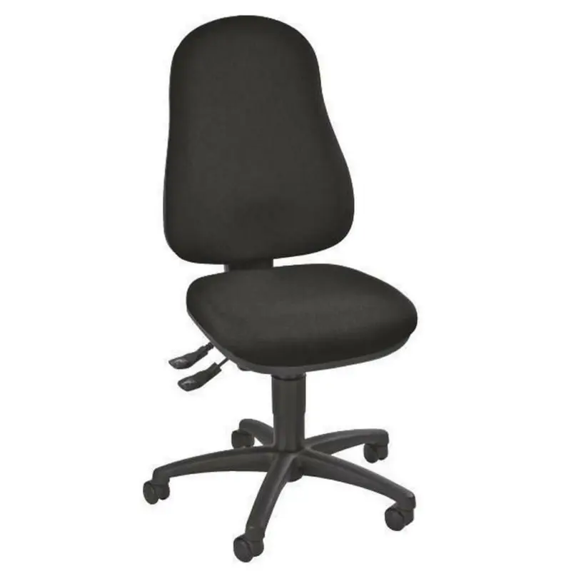 Drehstuhl in Webstoff Schwarz