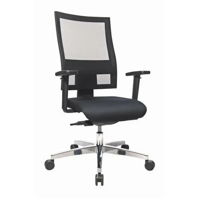 Drehstuhl in Webstoff, Netz Schwarz