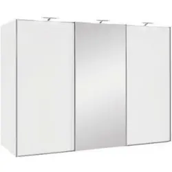 Schwebet&uuml;renschrank in Wei&szlig;