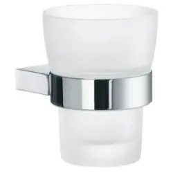 Zahnputzbecher Metall, Glas