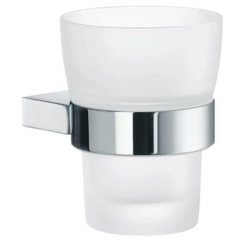 Zahnputzbecher Metall, Glas