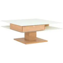 Couchtisch in Glas, Holzwerkstoff 90/90/43 cm