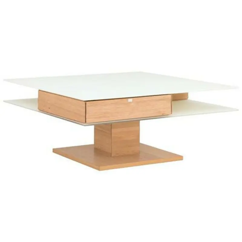 Couchtisch in Glas, Holzwerkstoff 90/90/43 cm