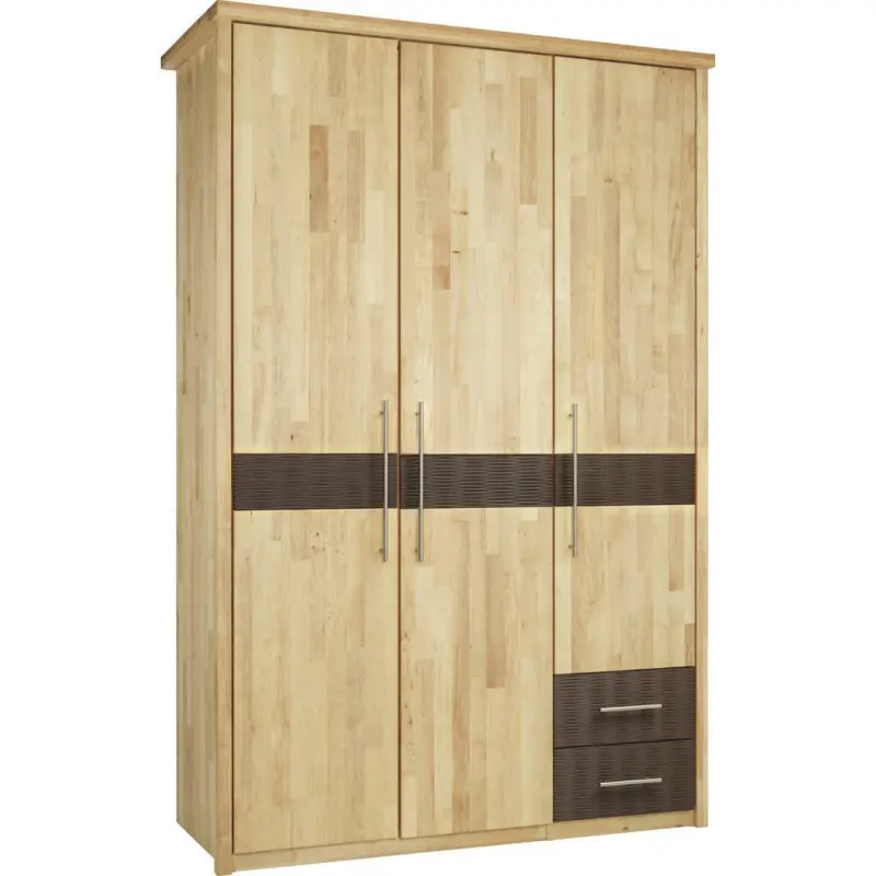 Drehtürenschrank in Braun, Erlefarben