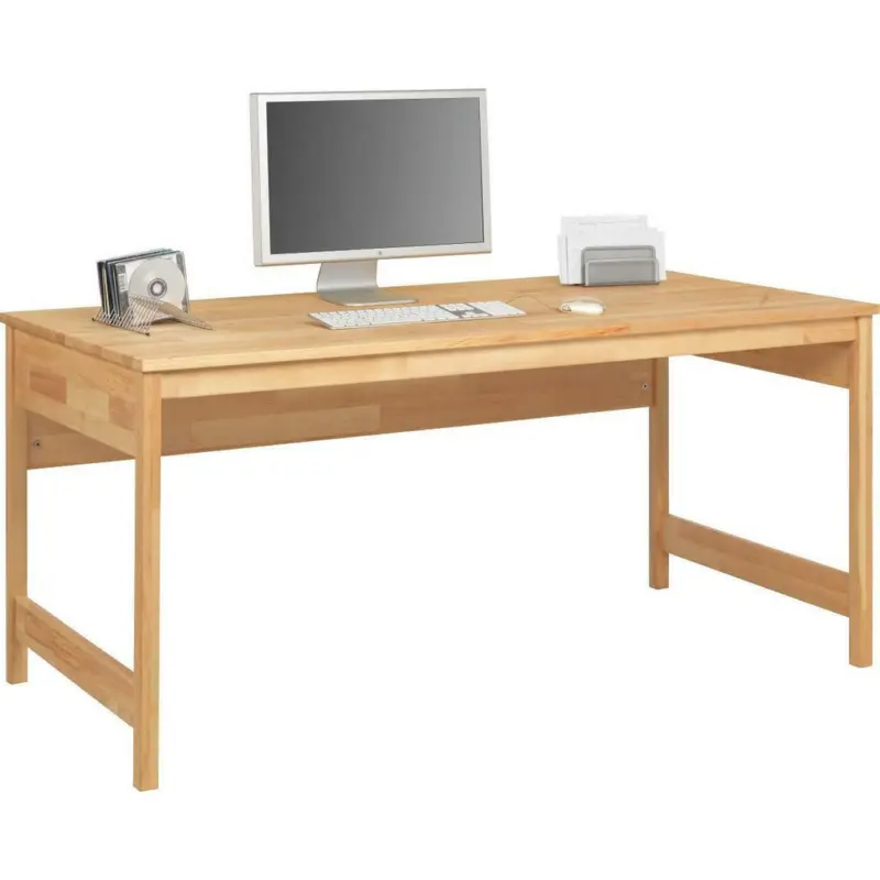 Schreibtisch 140/70/75 cm in Naturfarben, Erlefarben