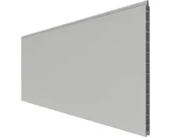 Einzelprofil GroJa PVC BasicLine 180 x 30 x 1,9 cm silbergrau