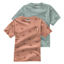 2 Kinder T-Shirts aus Flammgarn