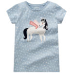Ernsting's family Mädchen T-Shirt mit Einhorn-Applikation - bis 17.04.2024
