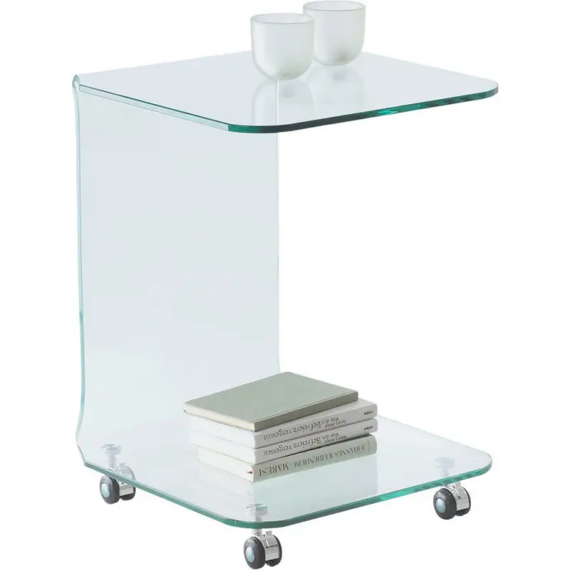 Beistelltisch in Glas 45/45/60 cm