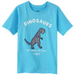 Ernsting's family Jungen T-Shirt mit Dino-Applikation - bis 01.05.2024