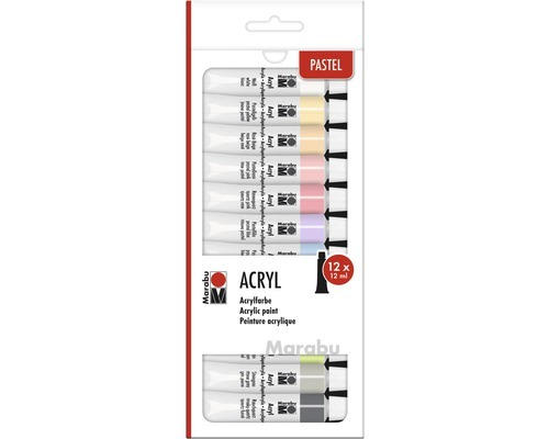 Acrylfarben Set Pastell 12 x 12 ml