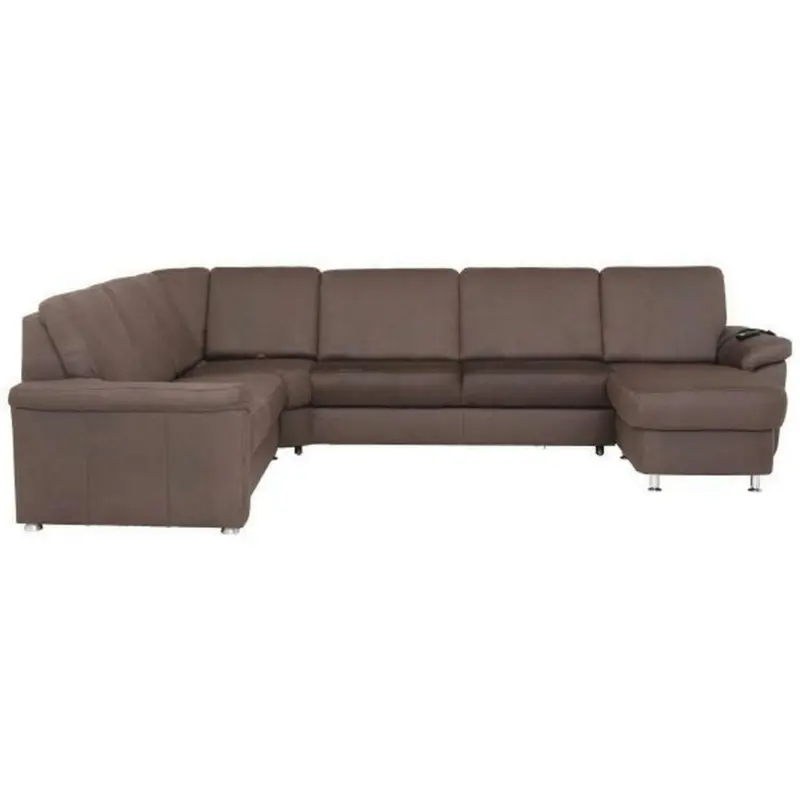 Wohnlandschaft in Flachgewebe Dunkelbraun