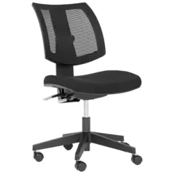 Drehstuhl in Doppeltuch Schwarz