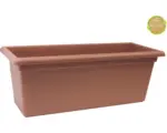 Hornbach Blumenkasten Pflanzkasten Magnus XXL 98 x 38 x 37 cm rechteckig Kunststoff terracotta frostbeständig UV-beständig Bodenloch vorhanden ideal für Anbau von Gemüse auf dem Balkon