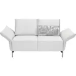 XXXLutz Lauterach - Ihr Möbelhaus bei Bregenz Zweisitzer-Sofa in Echtleder Weiß
