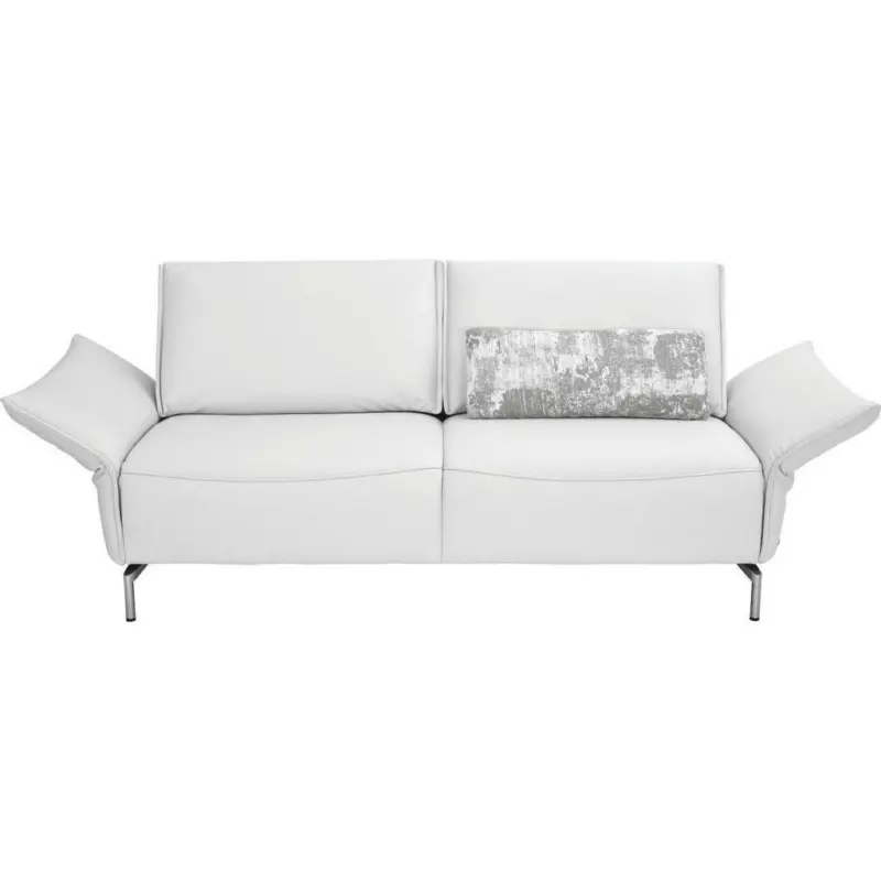 2,5-Sitzer in Echtleder Weiß
