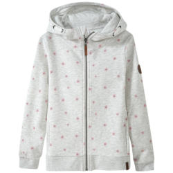 Mädchen Sweatjacke mit Blümchen-Allover