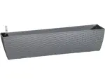 Hornbach Blumenkasten Lafiora Kunststoff 50x18,5x18,5 cm grau inkl. Drainageplatte und Selbstbewässerungssystem