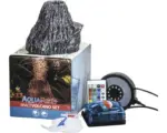 Hornbach Aquariumdekoration AquaParts Space Vulcano Set inkl. Magic Bubble LED und Luftpumpe 16,5 x 16,5 x 20 cm