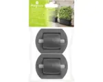 Hornbach Rollen Pflanzenroller 2 Stück für Magnus XXL Blumenkasten oder Untersetzer Kunststoff grau frostbeständig UV-beständig
