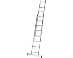 WERNER Schiebeleiter Aluminium 2 x 8 Sprossen Arbeitshöhe 4,5 m