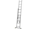 Hornbach CLASSIK Mehrzweckleiter Anlege-Steh-oder Schiebeleiter Aluminium 2-teilig 2 x 7 Sprossen Arbeitshöhe 3,6 m