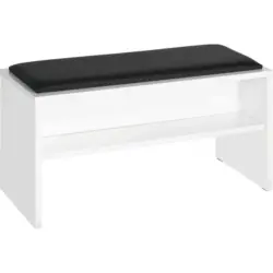 Hocker in Holzwerkstoff Weiß