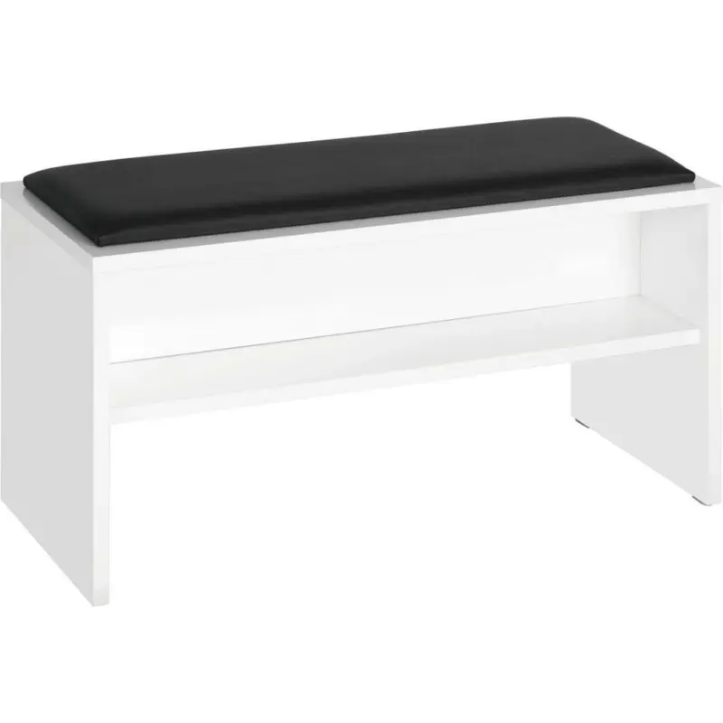 Hocker in Holzwerkstoff Weiß