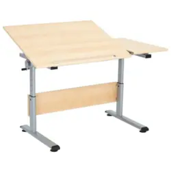 Jugendschreibtisch 130/70/53-79 cm höhenverstellbar