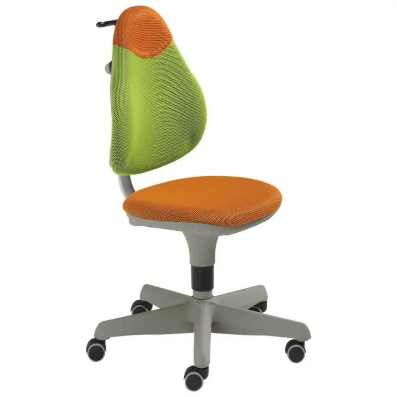 Jugenddrehstuhl in Netzbespannung Grün, Orange