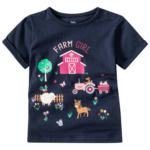 Ernsting's family Baby T-Shirt mit Bauernhof-Print - bis 08.05.2024