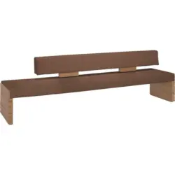 Sitzbank 274/84/65 cm in Braun, Eichefarben