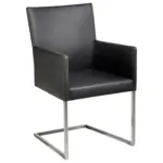 XXXLutz Lauterach - Ihr M&ouml;belhaus bei Bregenz Armlehnstuhl in Edelstahl Echtleder pigmentiert