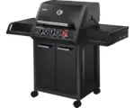 Hornbach Gasgrill Enders 3 Brenner+Infrarotbrenner+Seitenbrenner schwarz inkl. Deckelthermometer,Fettauffangschale,Grillrost,Hochleistungshitzezone,Seitenablage,Warmhalterost Grillrost Gusseisen emailliert