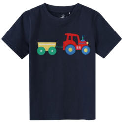 Jungen T-Shirt mit Trecker-Applikation