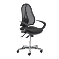 Drehstuhl in Netzbespannung Schwarz