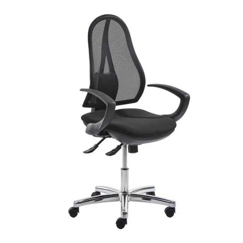 Drehstuhl in Netzbespannung Schwarz