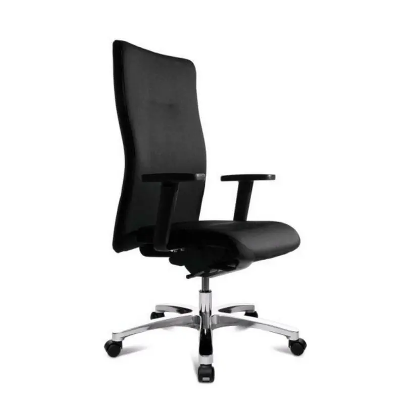 Drehstuhl in Webstoff Schwarz