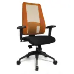 XXXLutz Lauterach - Ihr Möbelhaus bei Bregenz Drehstuhl in Netzbespannung, Webstoff Orange, Schwarz