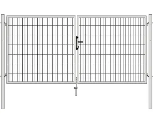 Tor ULI ZH 1,6 m x LW 3,025 m, RAL 9006 weiß aluminium