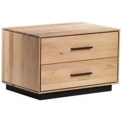 Nachtkästchen in massiv Eiche Eichefarben