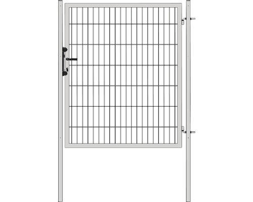 Tür ULI ZH 1,6 m x LW 1,22 m, RAL 9006 weiß aluminium