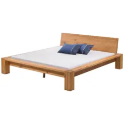 Balkenbett 180/200 cm in Eichefarben