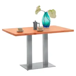 Esstisch in Metall, Holzwerkstoff 120/80/77 cm