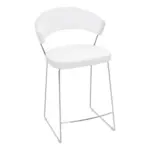 XXXLutz Lauterach - Ihr M&ouml;belhaus bei Bregenz Barhocker in Metall, Leder Wei&szlig;, Chromfarben