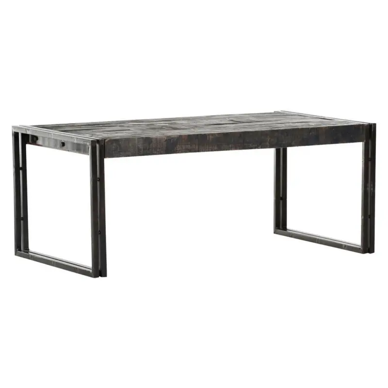 Couchtisch in Holz, Metall 110/60/45 cm